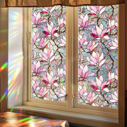 Colorful rainbow static glass sticker