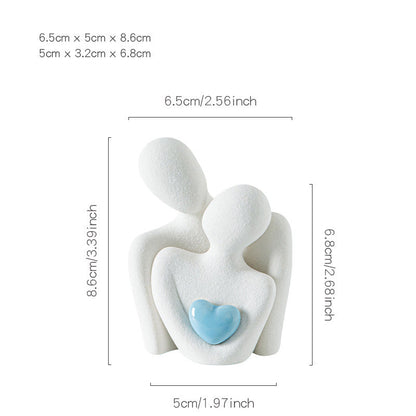 Ceramic Engraved Couple Ornaments