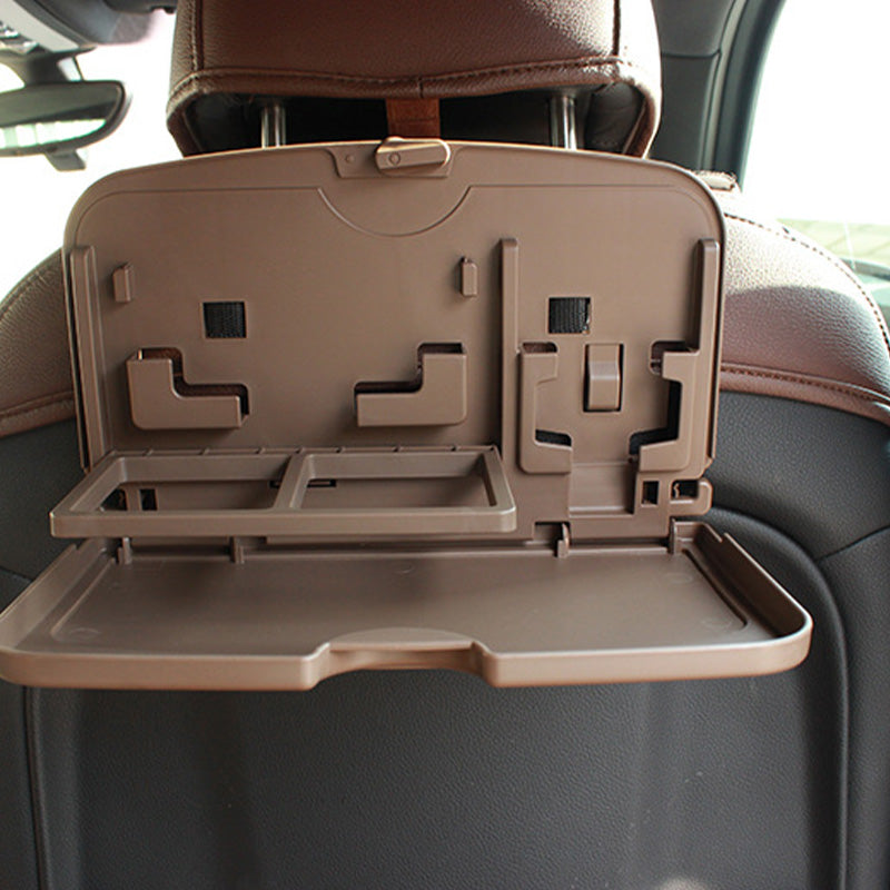 Car seat back dining tray