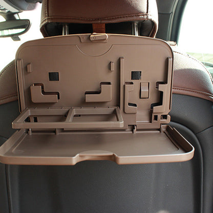 Car seat back dining tray