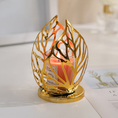 Light luxury iron candle holder