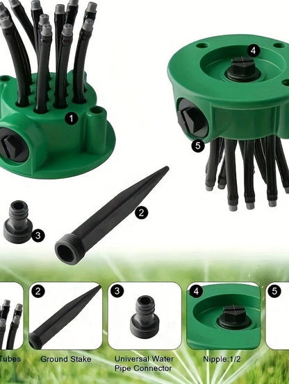 360-degree automatic rotating garden sprinkler