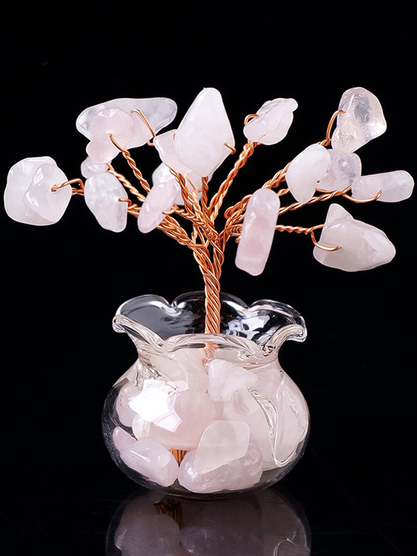 Natural crystal gravel fortune tree ornaments