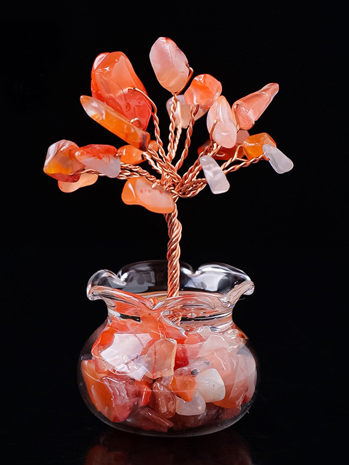 Natural crystal gravel fortune tree ornaments