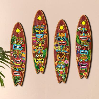 Hawaiian Surfboard Party Sign Wall Decor