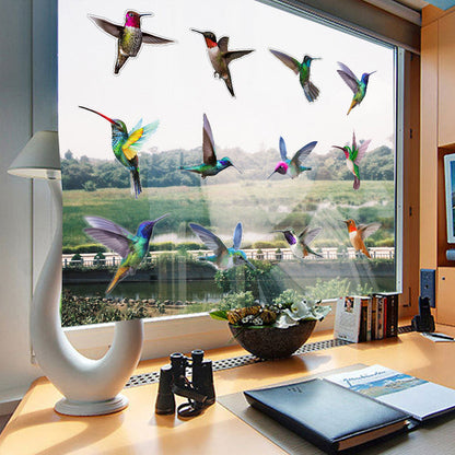 Double-sided colored static glass sticker