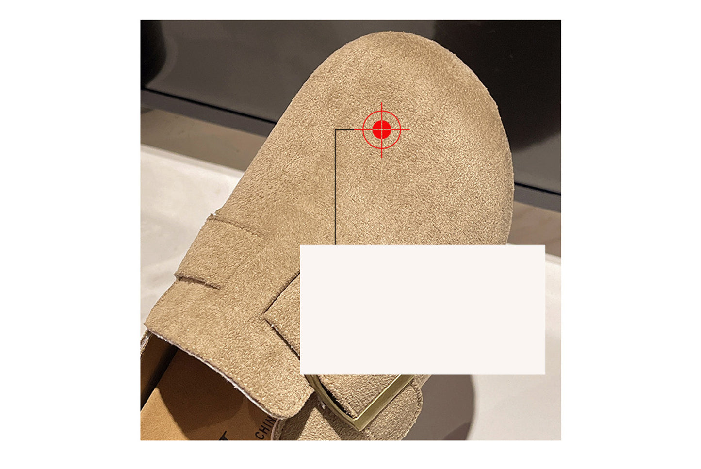 Matte Round-Toe Thick-Sole Birkenstock Slides