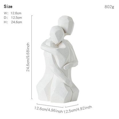Simple Couple Ceramic Ornaments