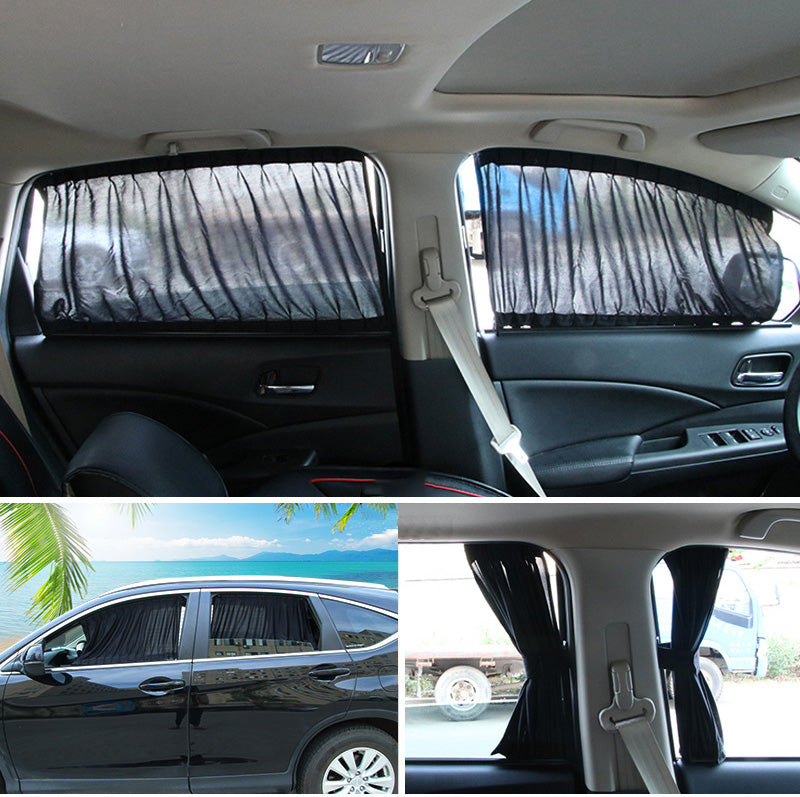 Track-type car sunshade