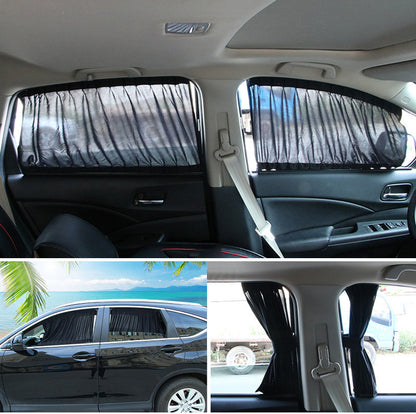 Track-type car sunshade