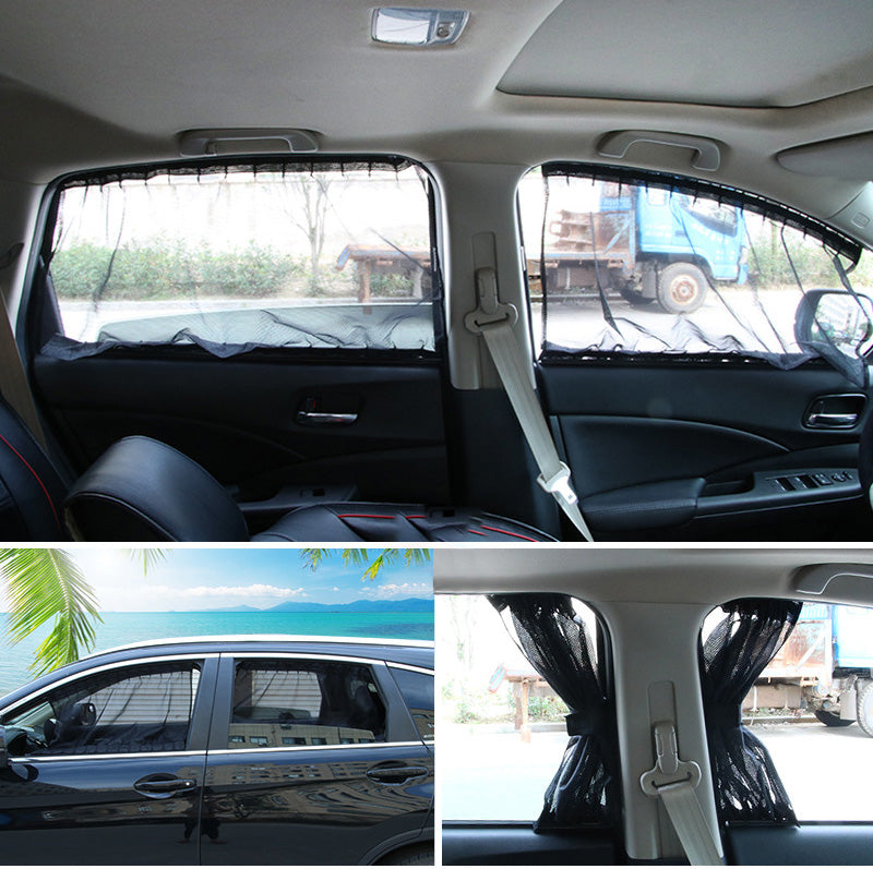 Track-type car sunshade