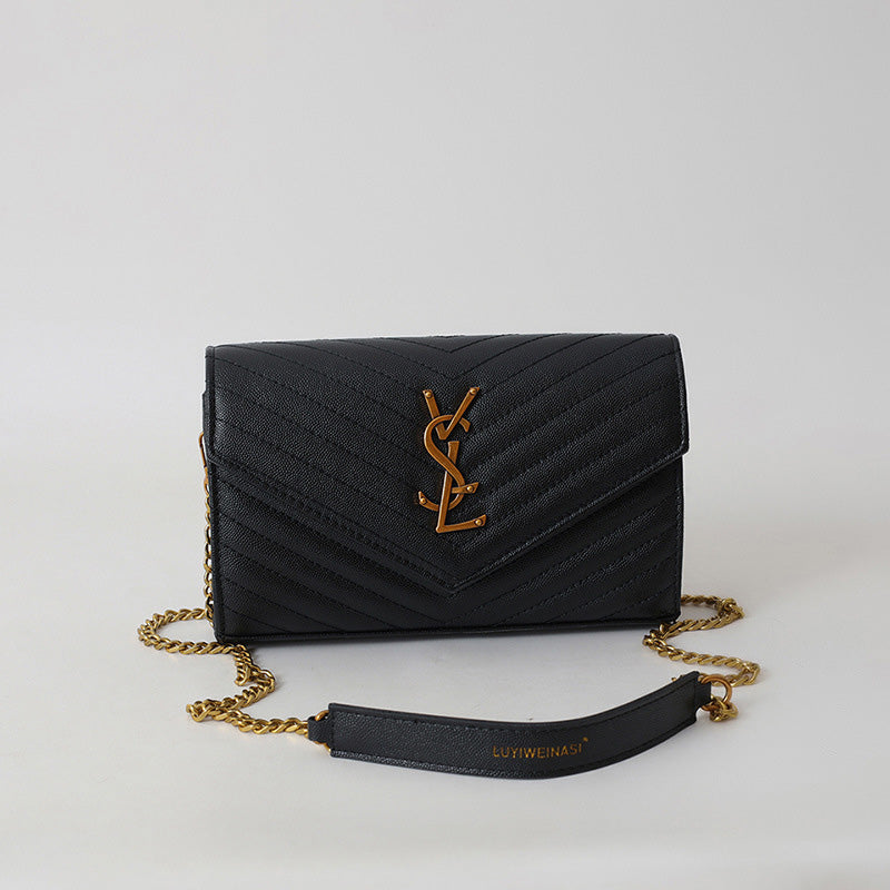 Covered shoulder bag