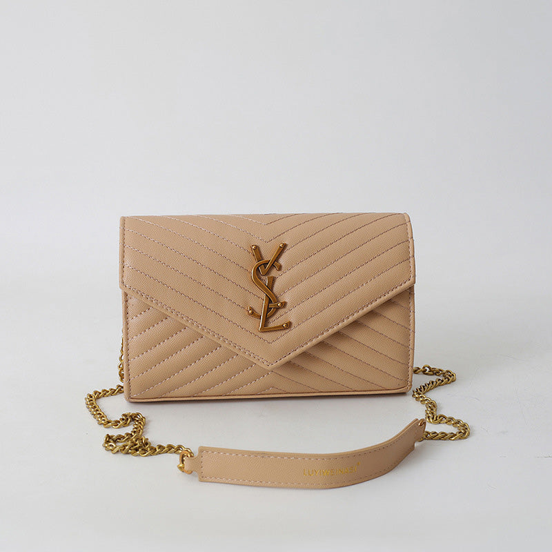 Covered shoulder bag