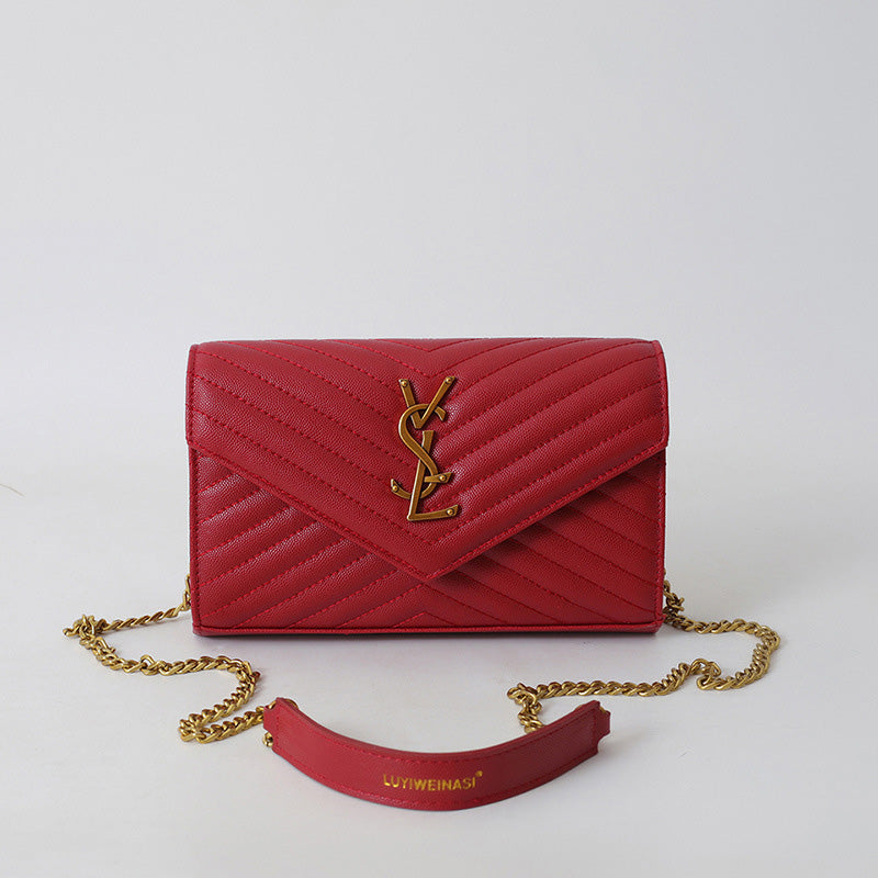 Covered shoulder bag