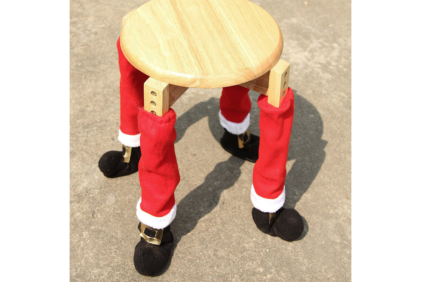 **All-Red Christmas Chair Leg Covers**