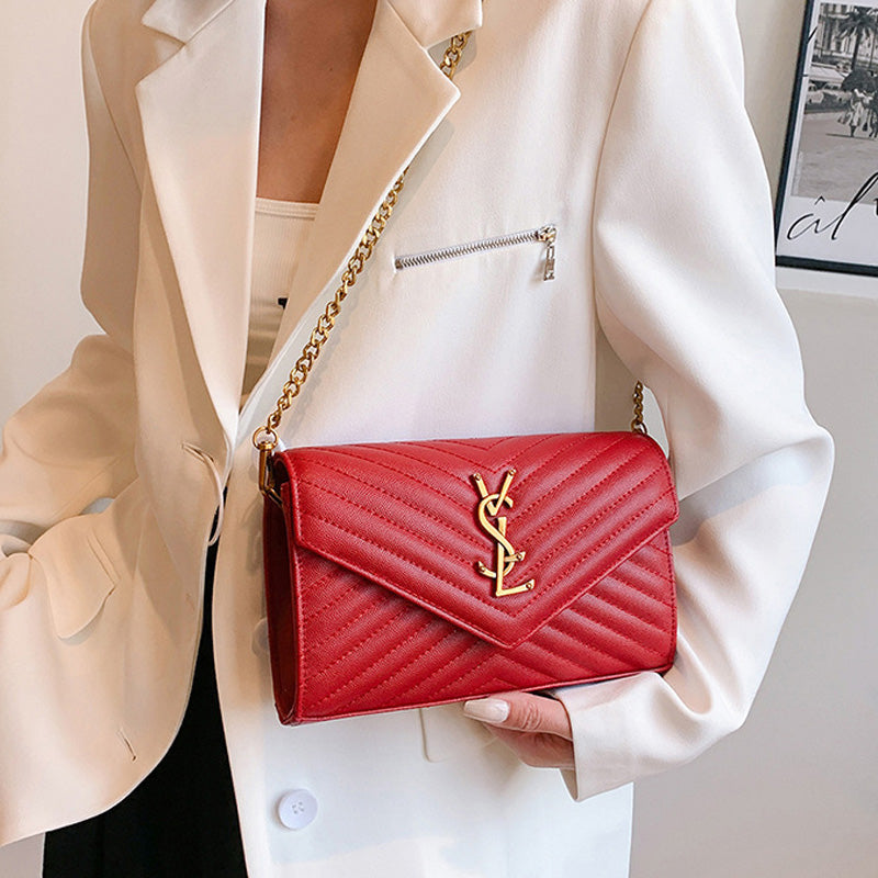 Covered shoulder bag