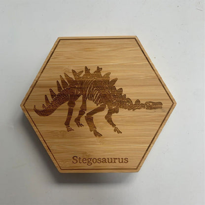 Dinosaur fossil wooden decorative ornaments