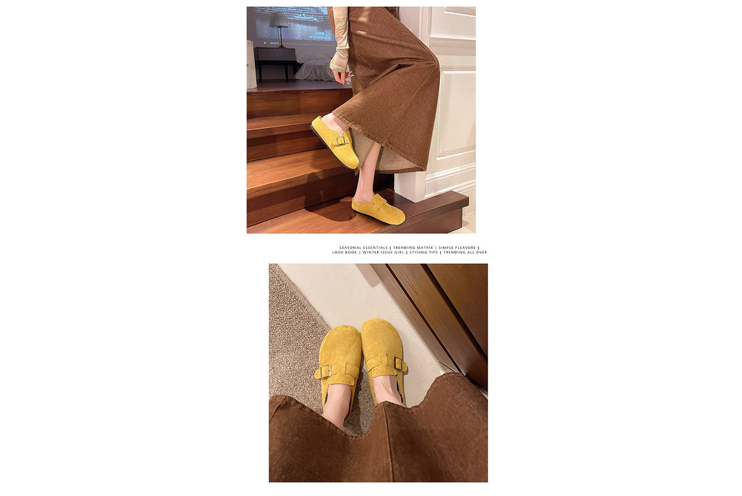 Matte Round-Toe Thick-Sole Birkenstock Slides