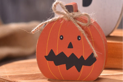 **Halloween BOO Ghost Ornament | Wooden Tray Decoration**