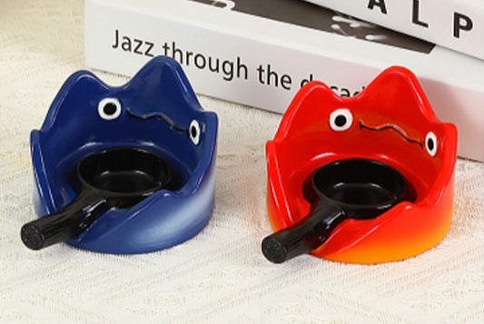 **Calcifer Candlestick Night Light | Resin Flame Home Decor**
