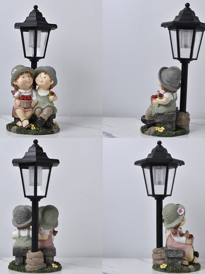 Solar Resin Angel Ornaments