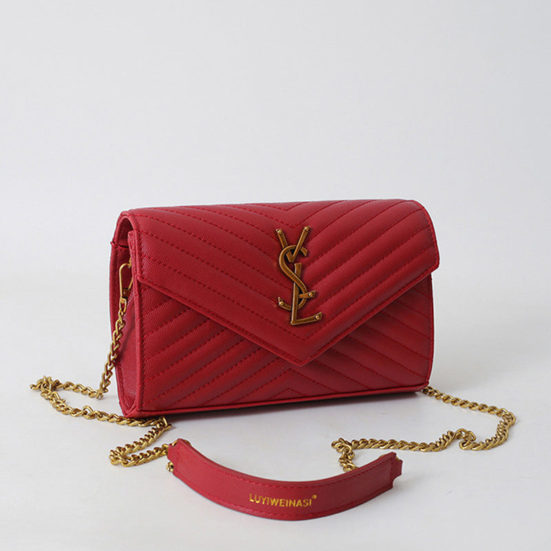 Covered shoulder bag