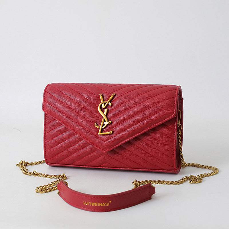 Covered shoulder bag