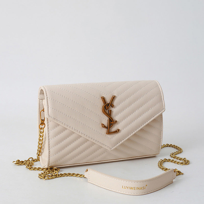 Covered shoulder bag