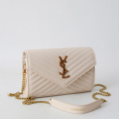 Covered shoulder bag