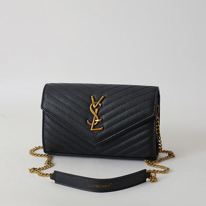 Covered shoulder bag