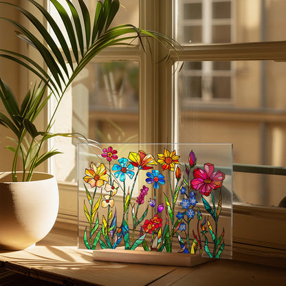 3D flower acrylic display stand