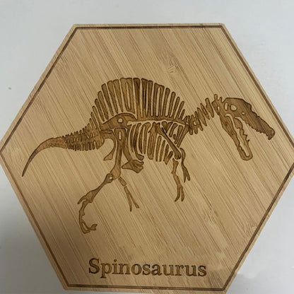 Dinosaur fossil wooden decorative ornaments