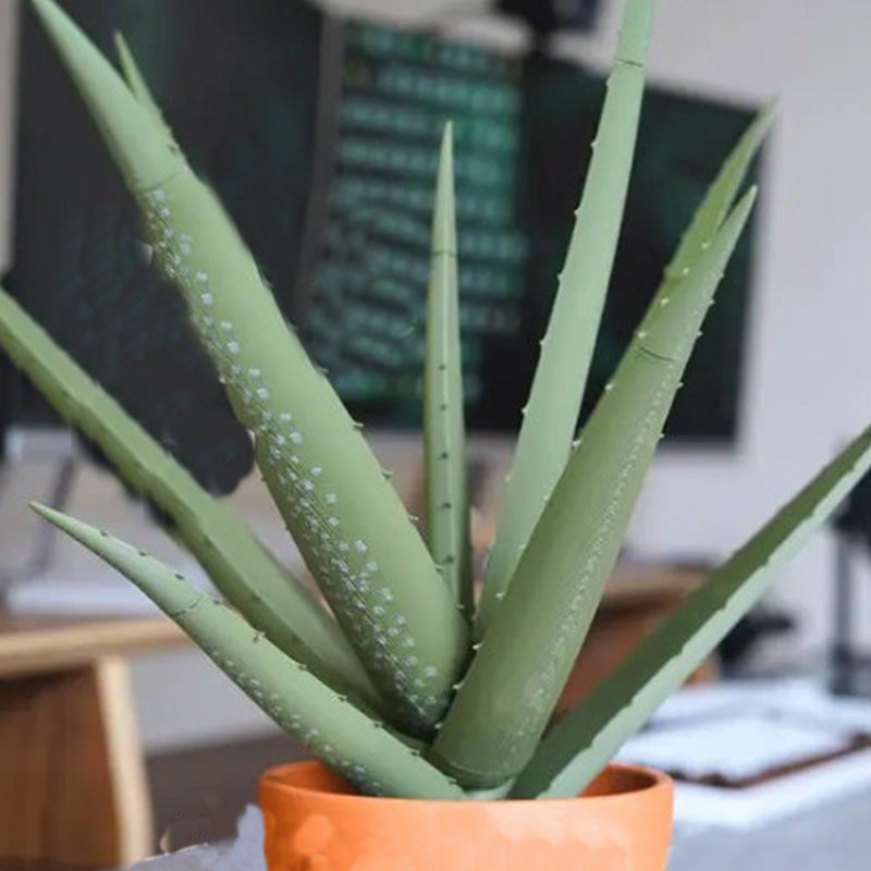 Aloe vera simulation potted plant