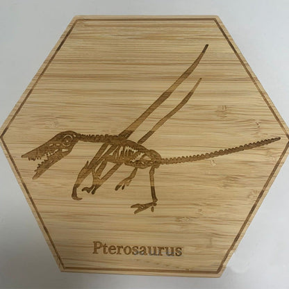 Dinosaur fossil wooden decorative ornaments