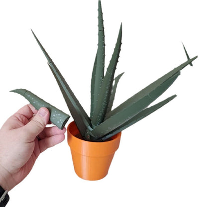 Aloe vera simulation potted plant