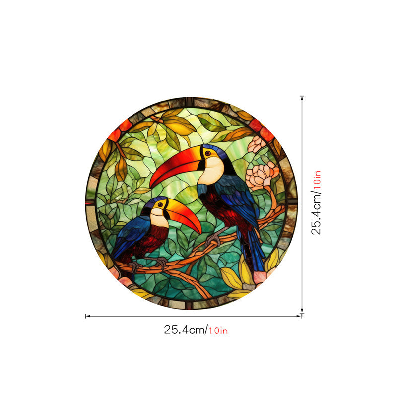 Bird strike warning stickers Colored static glass stickers