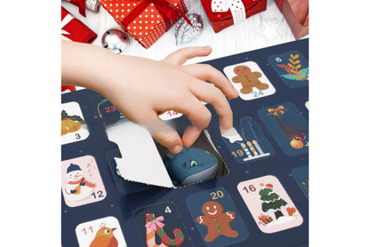 24-Day Christmas Countdown Pull Back Car Toy Blind Box Calendar