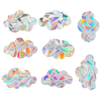 Colorful rainbow prism electrostatic glass sticker