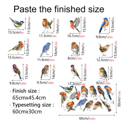 Double-sided colored static glass sticker