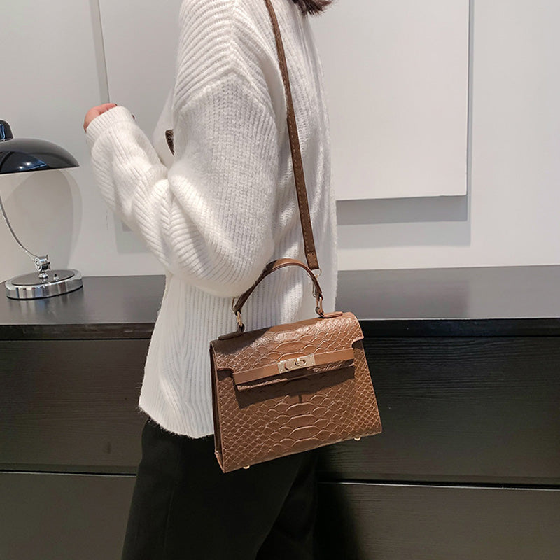 Vintage small square messenger bag