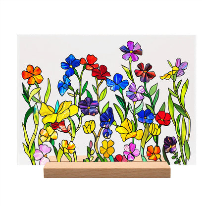 3D flower acrylic display stand