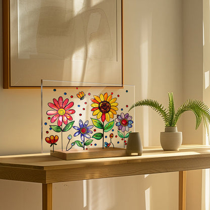 3D flower acrylic display stand