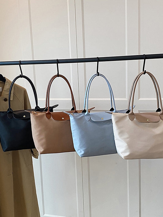 Casual soft surface lightweight tote ba