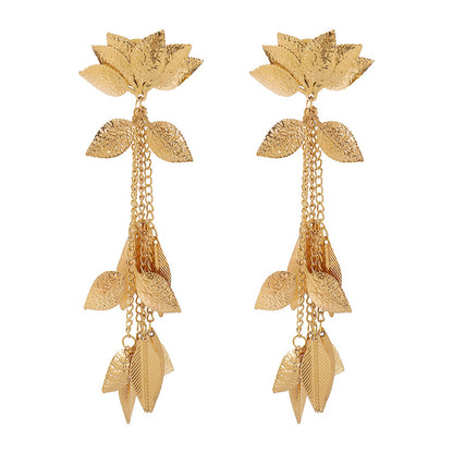 Long exaggerated earrings personality earrings