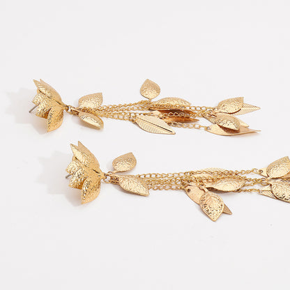 Long exaggerated earrings personality earrings