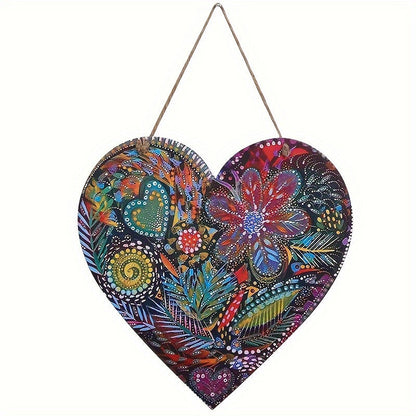 Valentine's Day Colorful Heart Iron Pendant