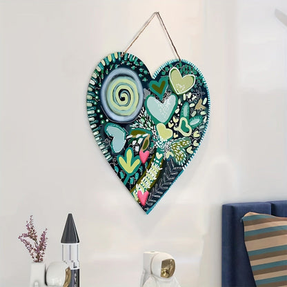 Valentine's Day Colorful Heart Iron Pendant