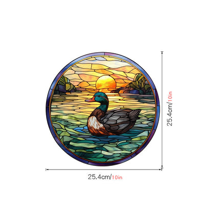 Bird strike warning stickers Colored static glass stickers