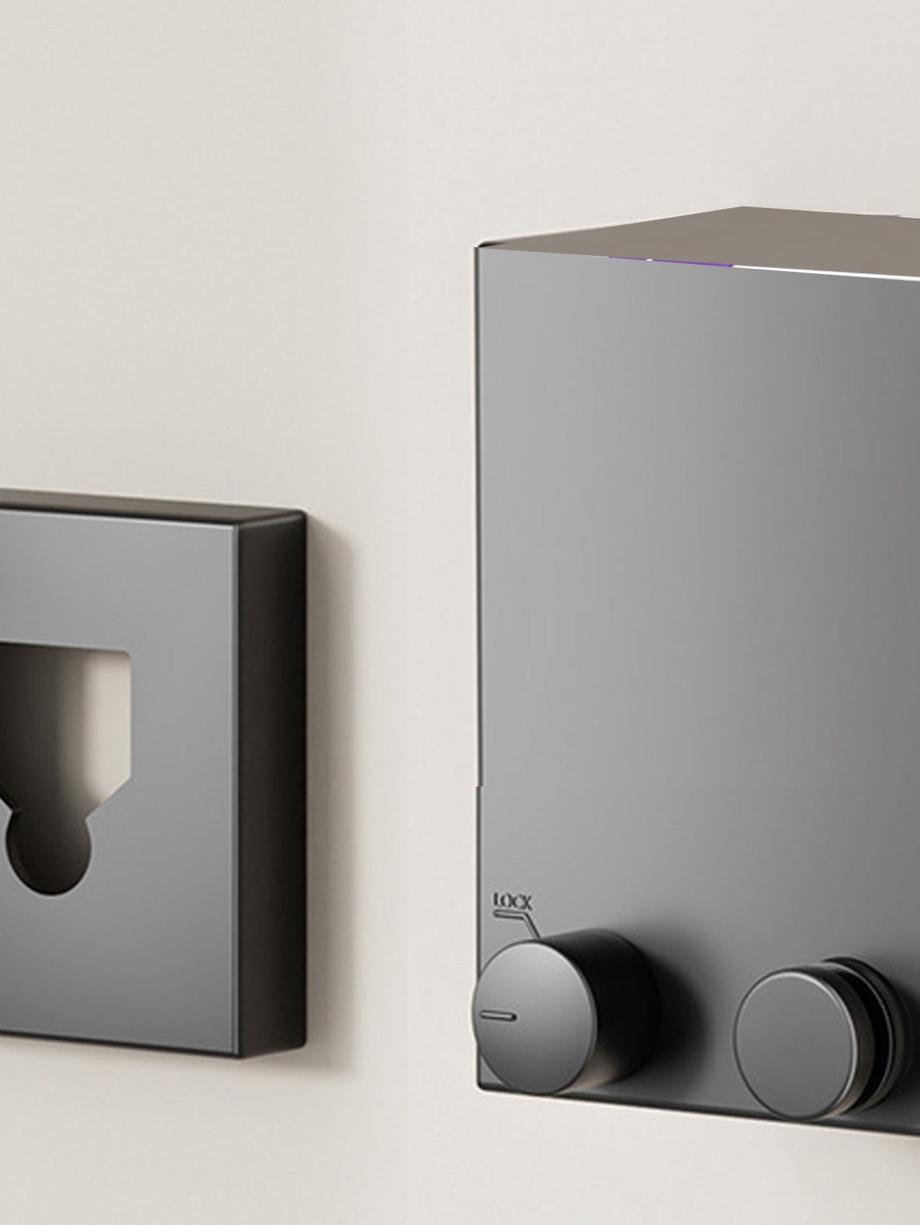 Invisible retractable wall mounted clothesline