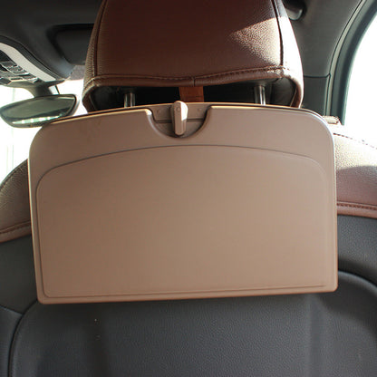 Car seat back dining tray